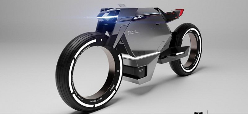 Футуристичный велосипед TESLA Model M Electric…