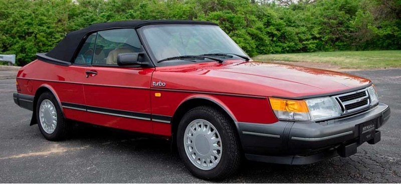 Старенький кабриолет Saab 1987 года продали за 8…