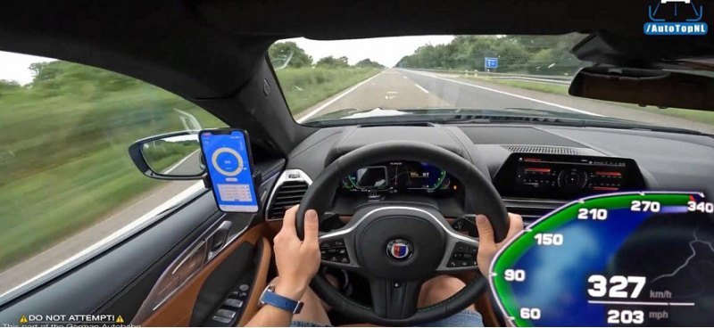 Смотрите, как Alpina B8 Gran Coupe разгоняется до…