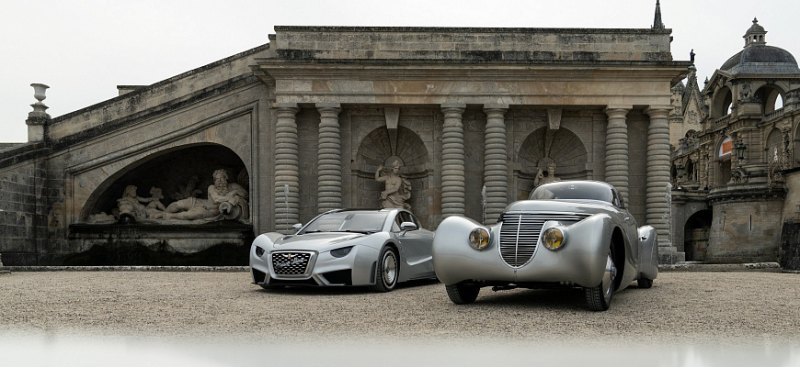 Новый гиперкар Hispano Suiza Carmen позирует…