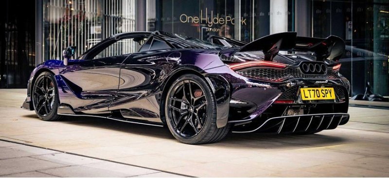 Оттенок кузова спортивного McLaren 765LT Spider…