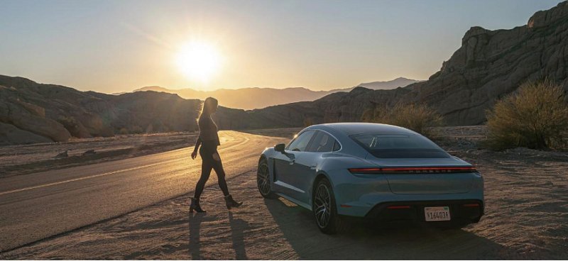 Электрический PORSCHE Taycan 2023 года получит…