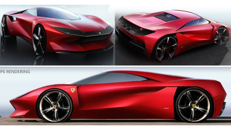 Корма во многом похожа на заднюю часть Ferrari…