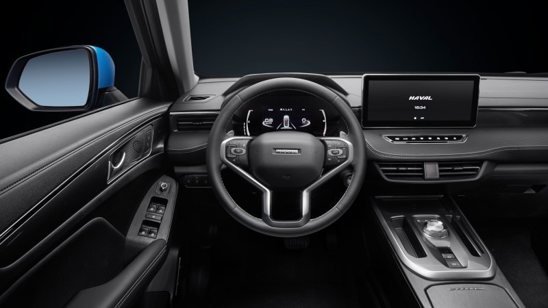 В перечне опций Haval Jolion значатся кнопка…