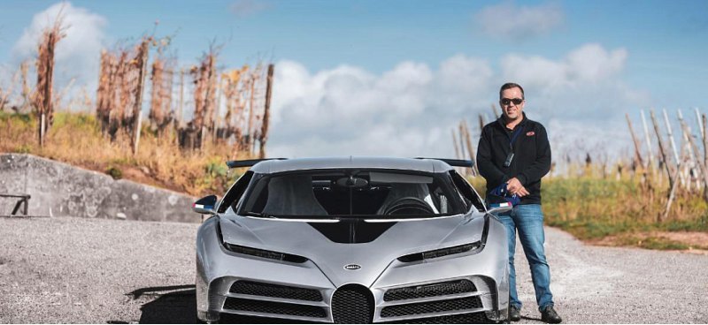 Старший водитель-испытатель BUGGATI тестирует…