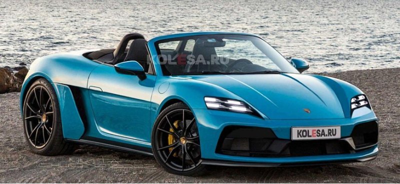 В Сети показан рендер электрического Porsche…