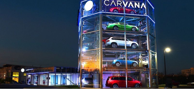 Площадка по продаже б/у автомобилей Carvana снова…