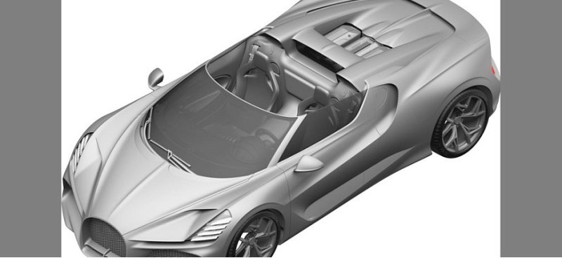 Компания Bugatti зарегистрировала внешность…