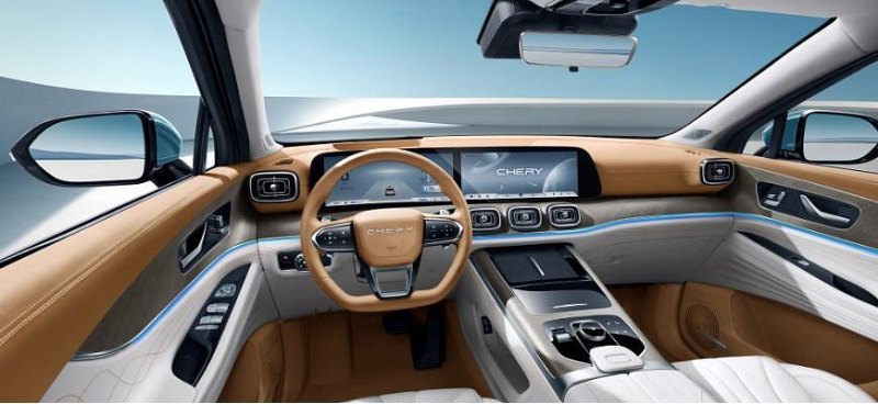 Компания Chery представила роскошный интерьер…