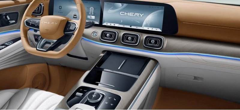 Chery показала салон нового кроссовера Tiggo 9,…