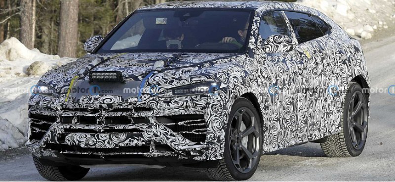 Шпионские снимки гибридного Lamborghini Urus…