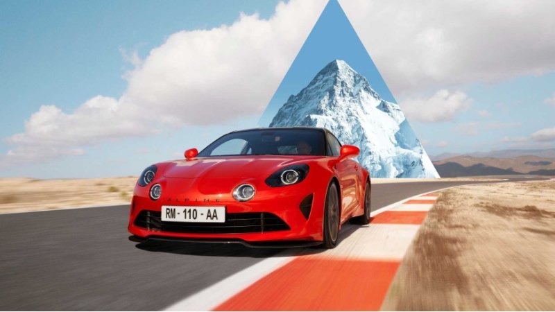 Гоночный автомобиль Alpine A110 GT4 Evo примет…