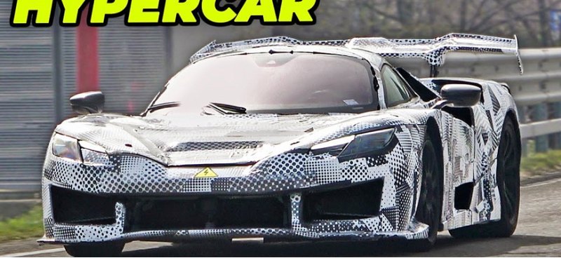 Новый гиперкар от компании Ferrari засняли на…