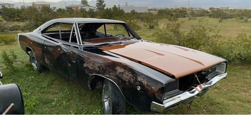 Простоявший на стоянке 16 лет Dodge Charger 1968…