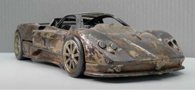 Процесс реставрация игрушечной Pagani Zonda F…