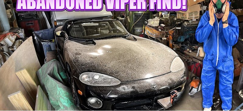 Dodge Viper, простоявший в гараже долгие годы,…