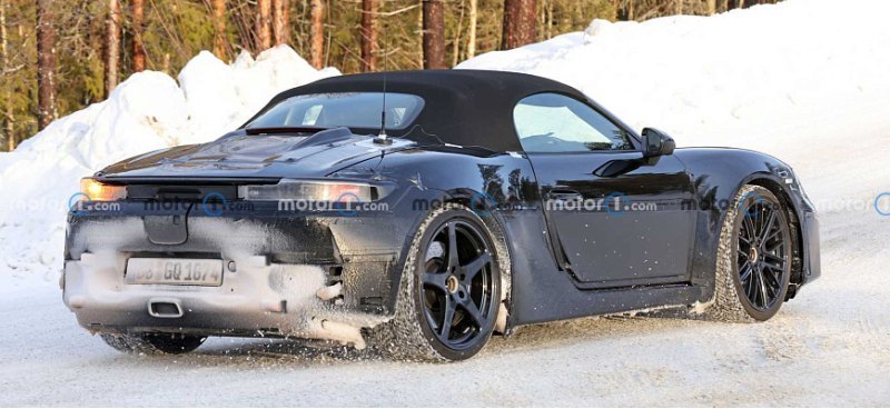 Новый электрический Porsche Boxster 718 заметили…