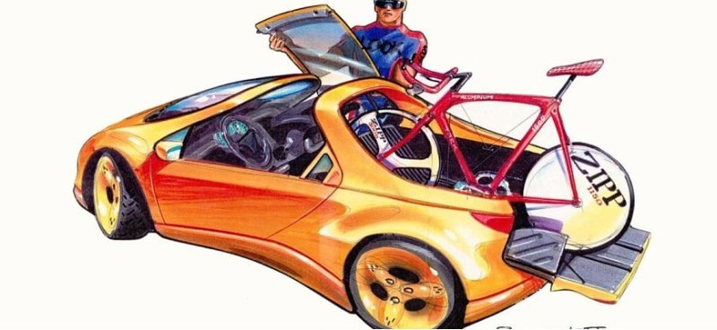 В Сети показали эскиз концепта Pontiac 1992 года…