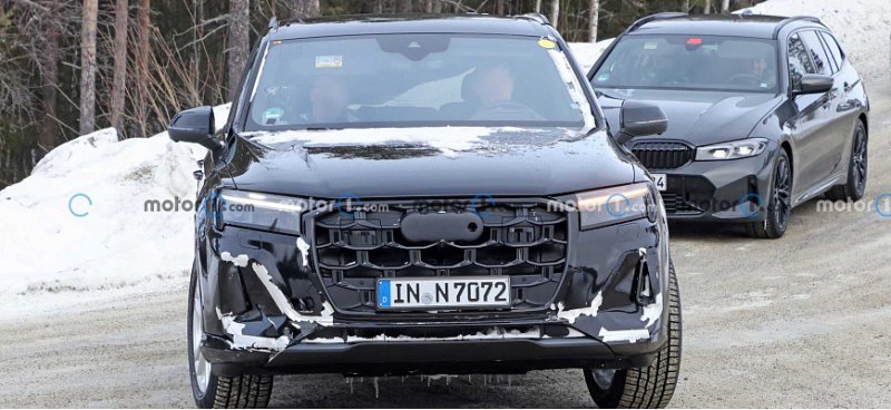 Обновленный Audi Q7 2024 года засняли на ходу в…