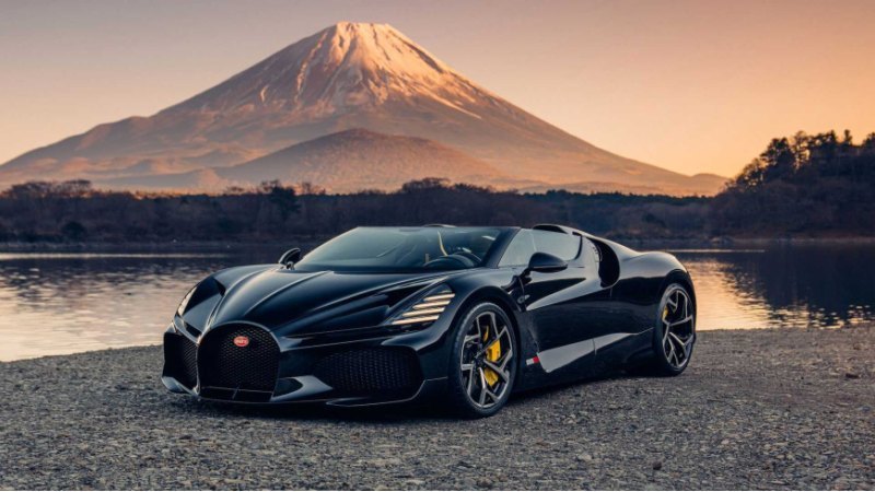 Это приложение Bugatti W16 развивает мощность…
