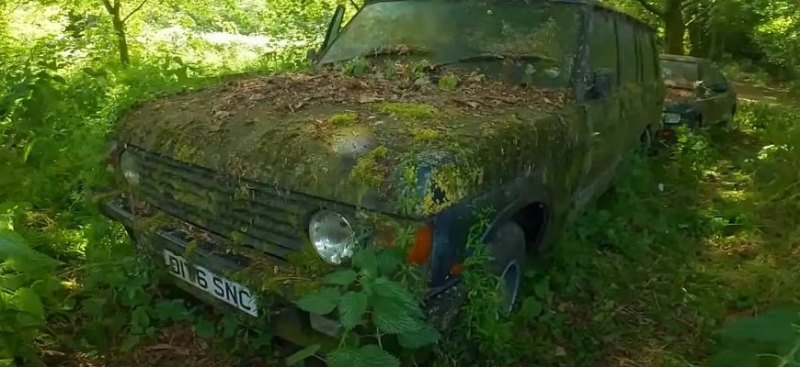 В лесу нашелся брошенный Range Rover 1987 года с…