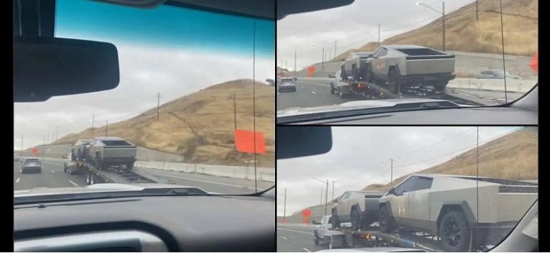 Несколько пикапов Tesla Cybertruck были замечены…