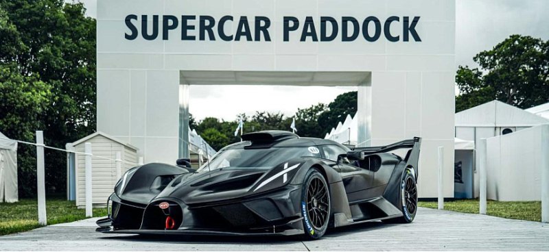 Гиперкар Bugatti Bolide примет участие в гонках…
