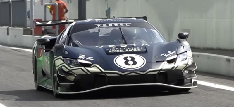 Ferrari 296 GT3 звучит невероятно на 12-часовой…
