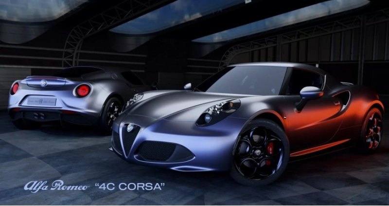 Далее следует 4C Corsa с матово-серым оттенком,…