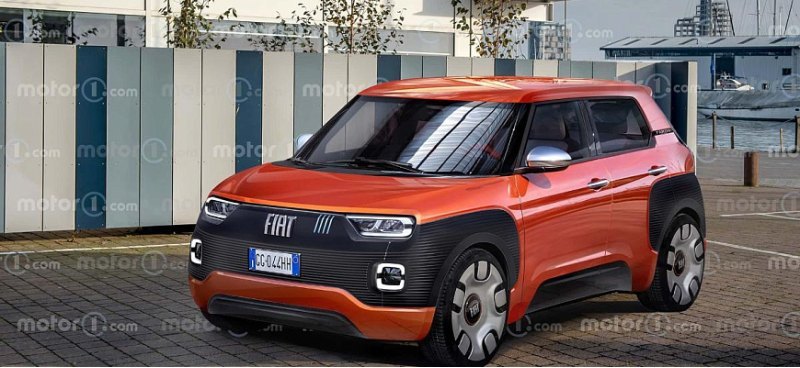 Опубликован рендер электрического Fiat Panda…