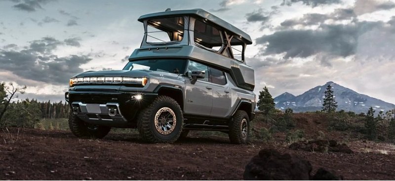 Электропикап GMC Hummer EV превратился в автодом…