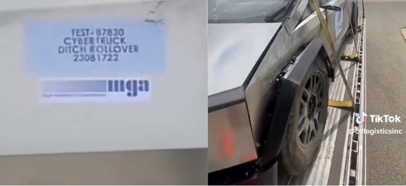 Разбитый Tesla Cybertruck заметили после…