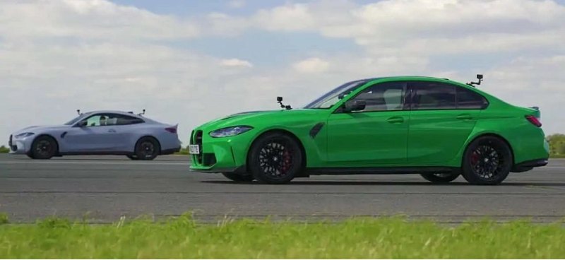 Кто окажется быстрее - полноприводный BMW M3 CS…