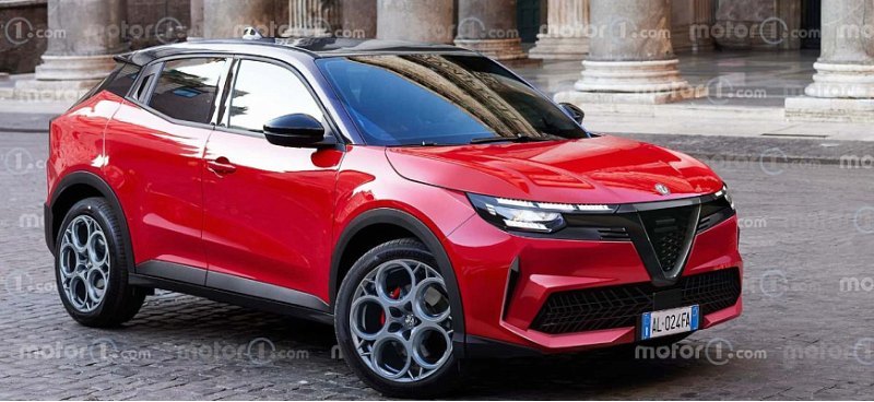 В Сети показали маленький кроссовер Alfa Romeo…