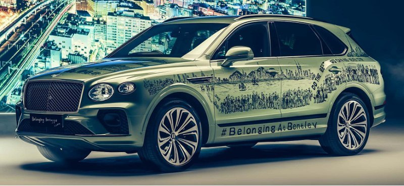 Bentley показал арт-кар Bentley Bentayga с…