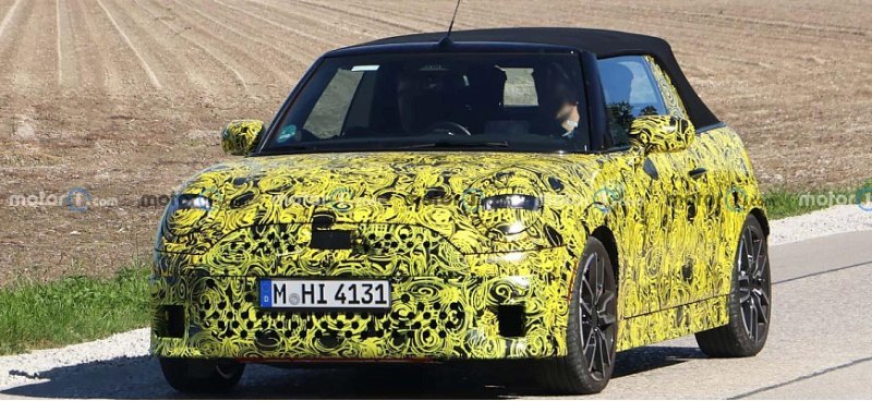 Кабриолет Mini Cooper 2025 года впервые замечен в…