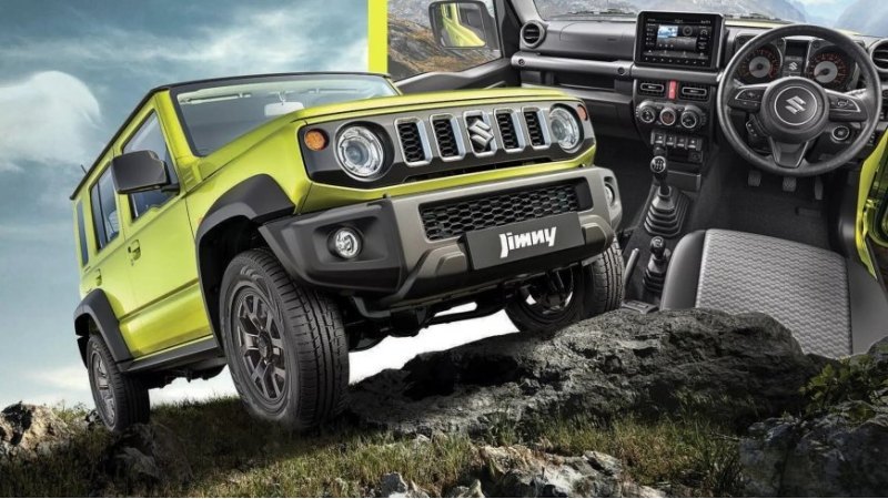При длине 3985 мм 5-дверный Jimny на 340 мм…