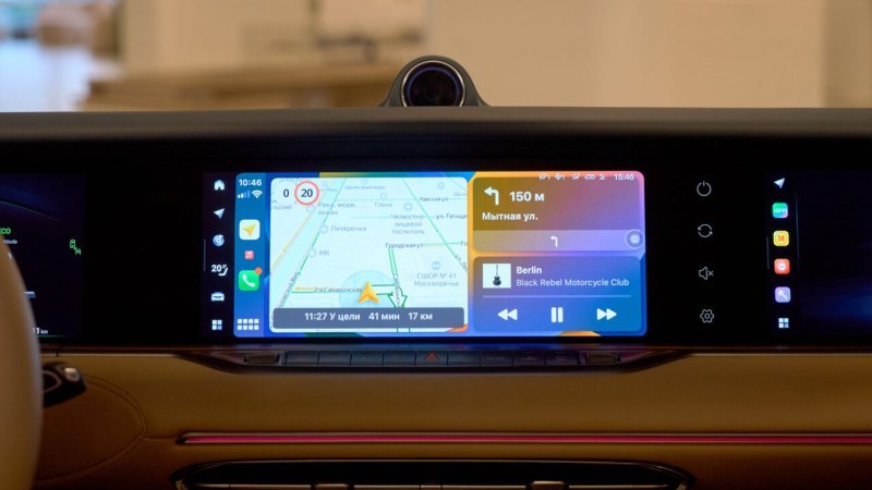 С сервисами CarPlay и Android Auto можно…