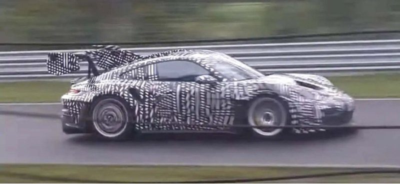 Porsche 911 GT3 RS был замечен на Нюрбургринге с…