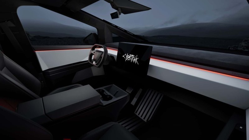Также Cybertruck получает три встроенные розетки…