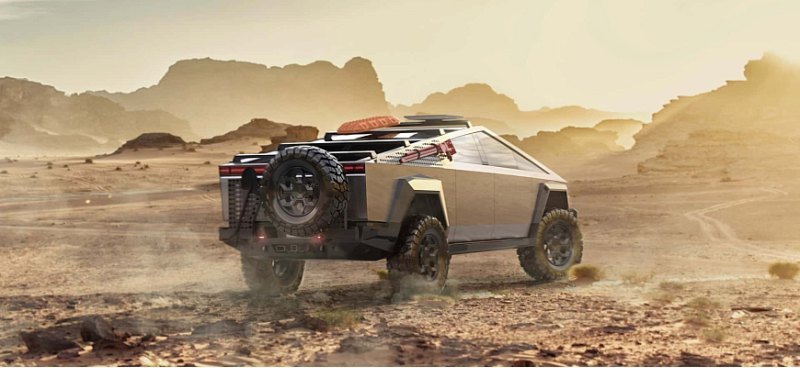 Взгляните на Tesla Cybertruck с расширенными…