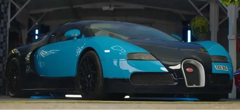Это реплика гиперкара Bugatti Veyron выглядит…