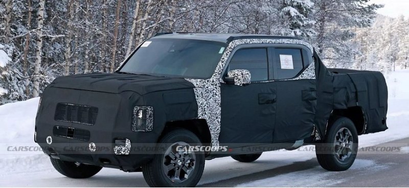 Новый пикап Kia Tasman вышел на тестировании…