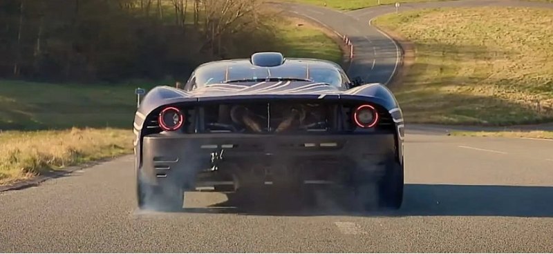 Мощный двигатель V12 в суперкаре T.33 звучит по…