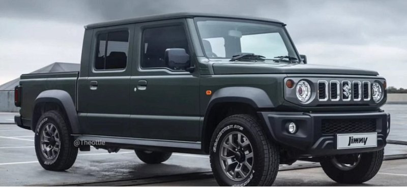 Suzuki Jimny переосмыслен как мини-пикап Gladiator