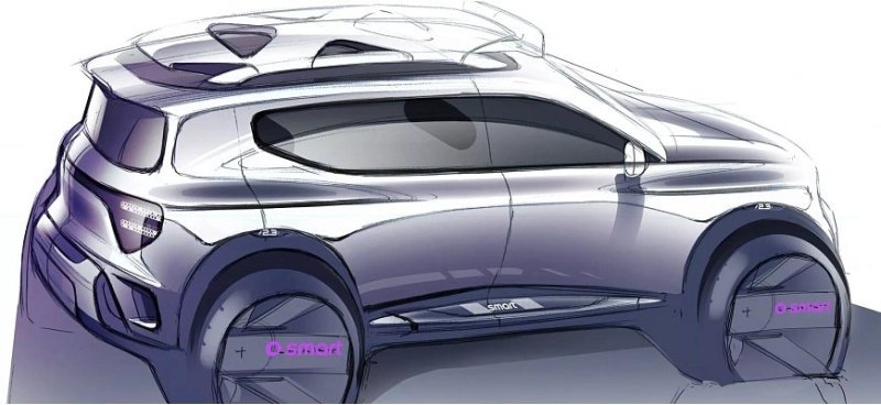 Smart представил более крупный кроссовер Concept…