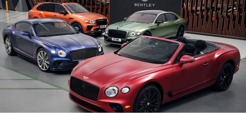 Bentley представила новые варианты матовой…