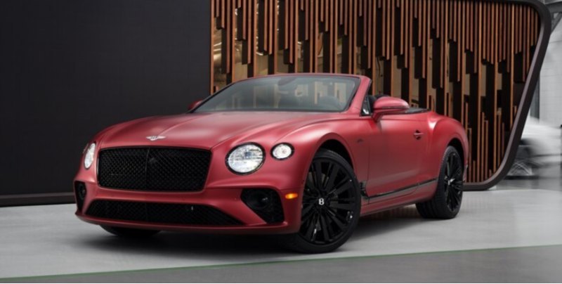 В дополнение к стандартным 15 цветам Bentley…