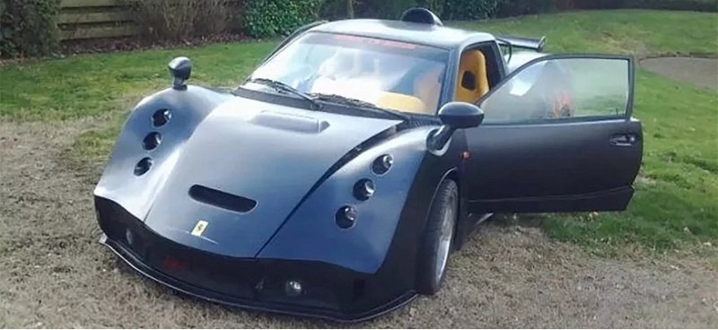 Эта реплика суперкара Ferrari выглядит странновато