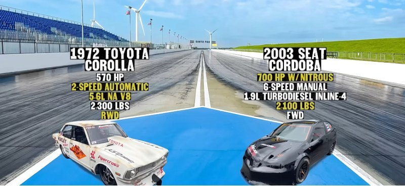 Гонка дизельного Seat и бензиновой Toyota выявила…